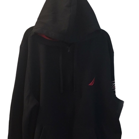 NAUTICA Zip Up Hoodie with Large Arm Spellout - Picture 4 of 11